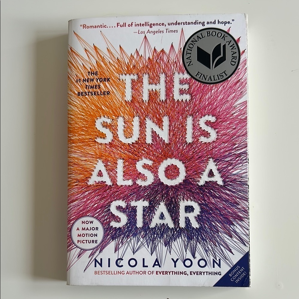 The Sun is Also a Star Book by Nicola Yoon used like new New York Best seller
